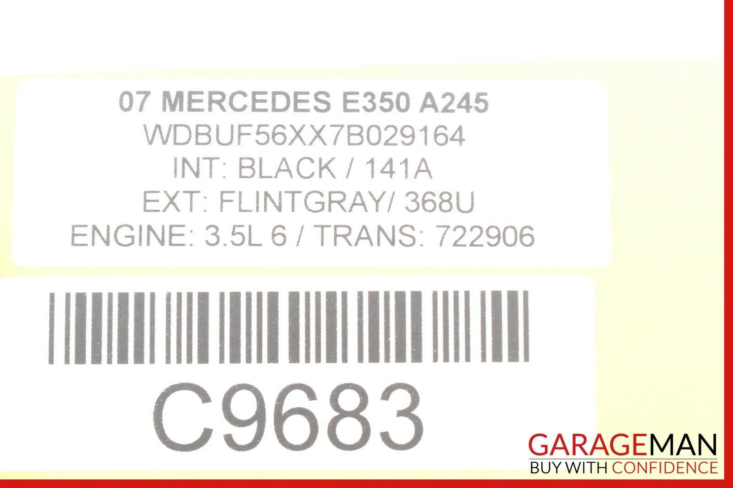 03-09 Mercedes W211 E350 E550 Front Left Driver Side Door Control Module OEM