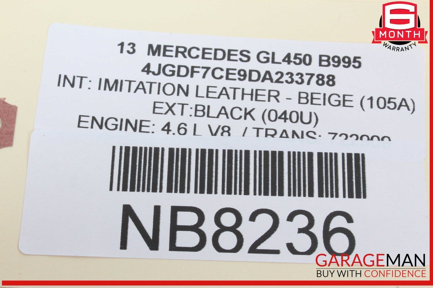 08-20 Mercedes X166 GL450 Right Side Central Locking Switch Button OEM