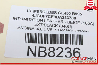 08-20 Mercedes X166 GL450 Right Side Central Locking Switch Button OEM