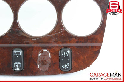 98-01 Mercedes W163 ML320 ML430 Center Console Trim Panel Cover Bezel Wood OEM