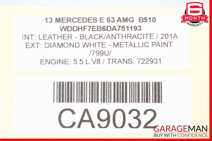 10-18 Mercedes W212 E63 AMG CLS400 CLS550 Airmatic Air Suspension Control Module