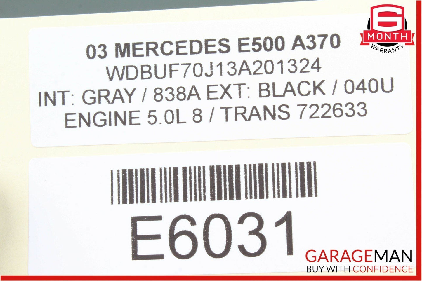 03-06 Mercedes W211 E500 E350 Rear Left Driver Side Door Control Module OEM