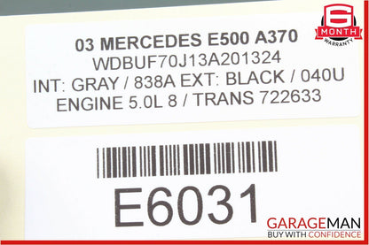 03-06 Mercedes W211 E500 E350 Rear Left Driver Side Door Control Module OEM