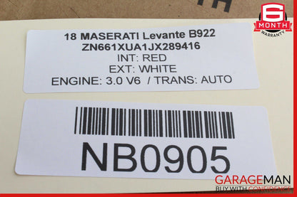 17-20 Maserati Levante M161 Dashboard Dash AC A/C Air Vent Right Trim OEM