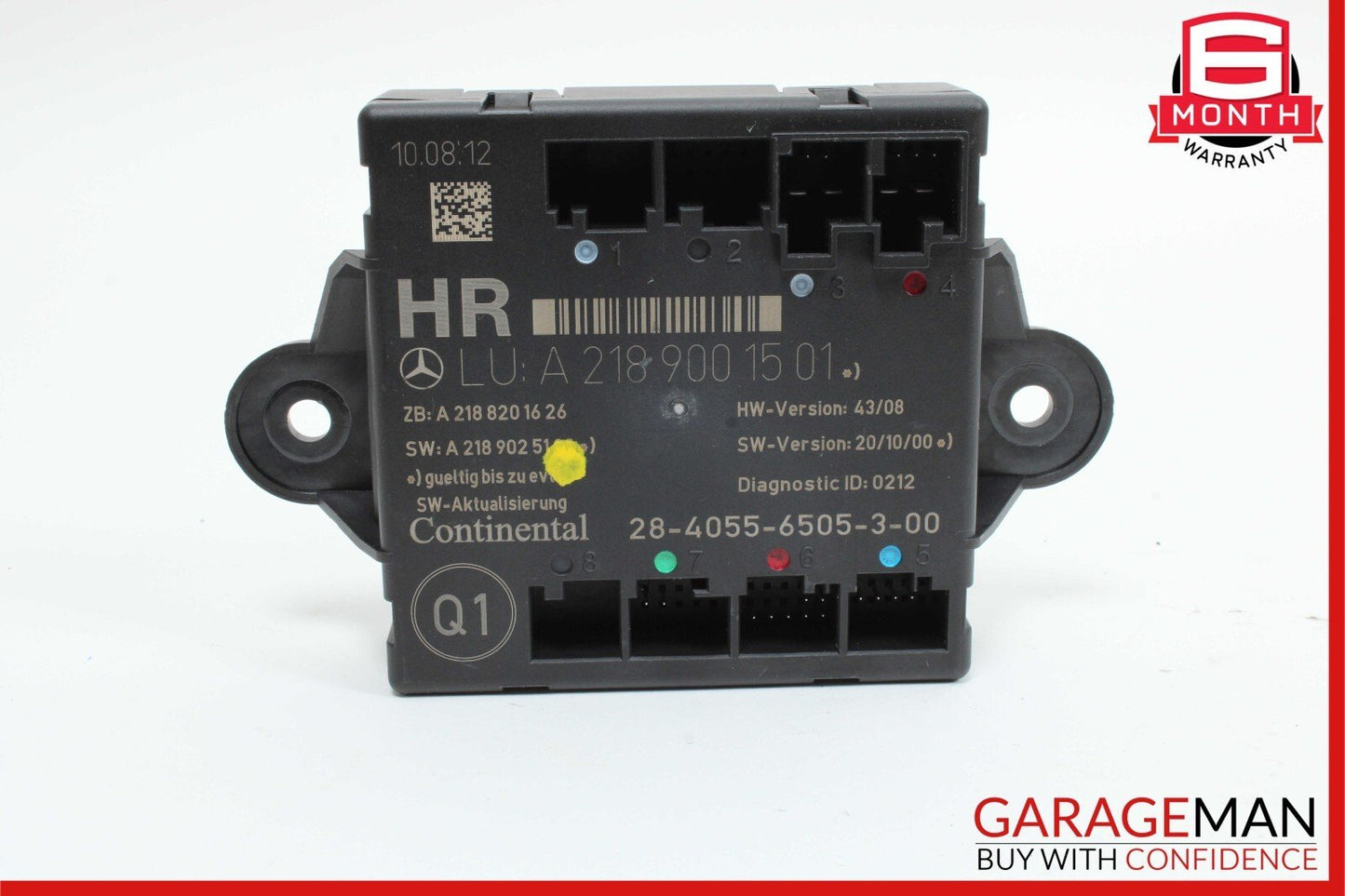 08-18 Mercedes W204 C250 E400 GLK350 Rear Right Side Door Control Module Unit