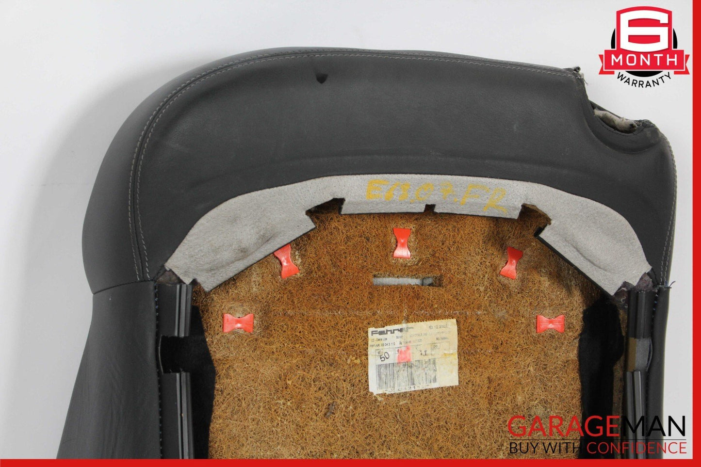 07-09 Mercedes W211 E63 AMG Front Right or Left Top Upper Seat Cushion Cover OEM