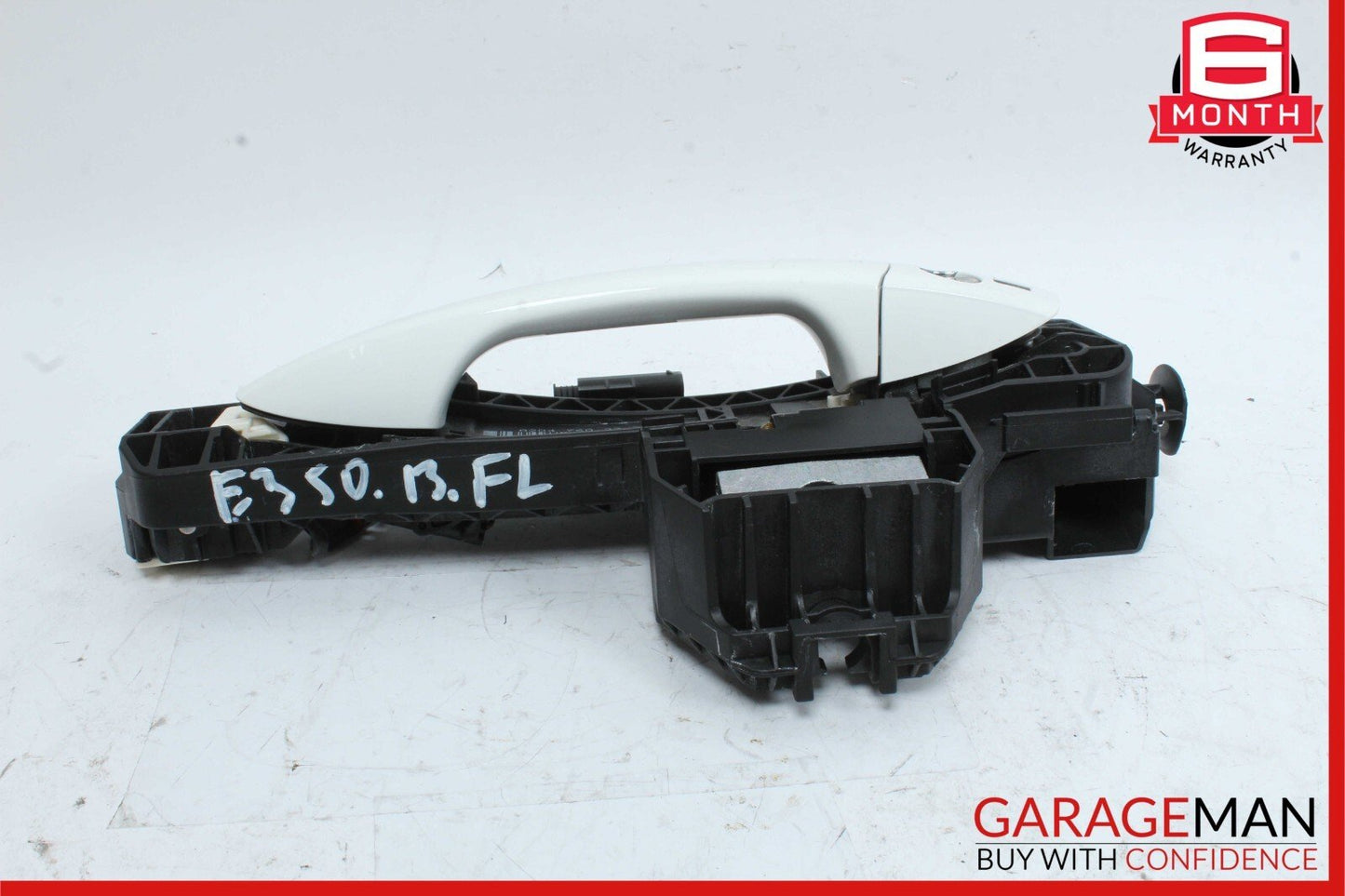 10-13 Mercedes W212 E350 Front Left Side Exterior Door Handle Keyless Go White