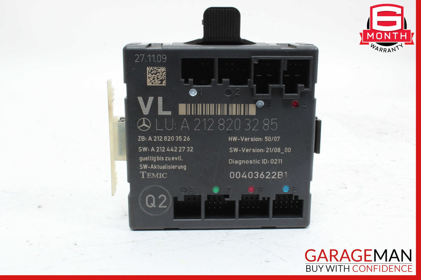 08-14 Mercedes W204 C300 C350 Front Left Side Door Control Module OEM