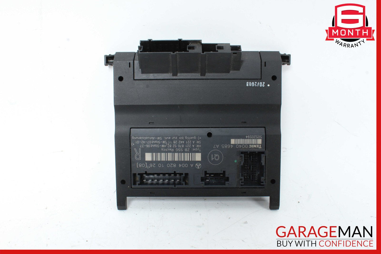 07-13 Mercedes W221 S550 S400 Front Right Side Under Seat Control Unit OEM