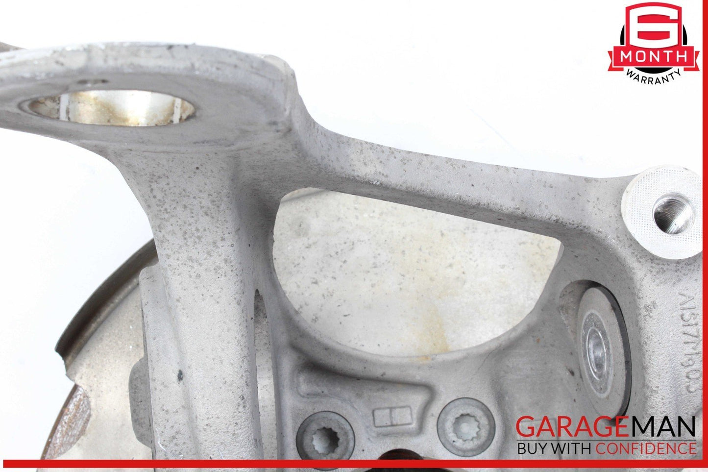09-18 Audi A6 S4 A4 Rear Left Driver Side Spindle Knuckle Wheel w/ Rotor Disc