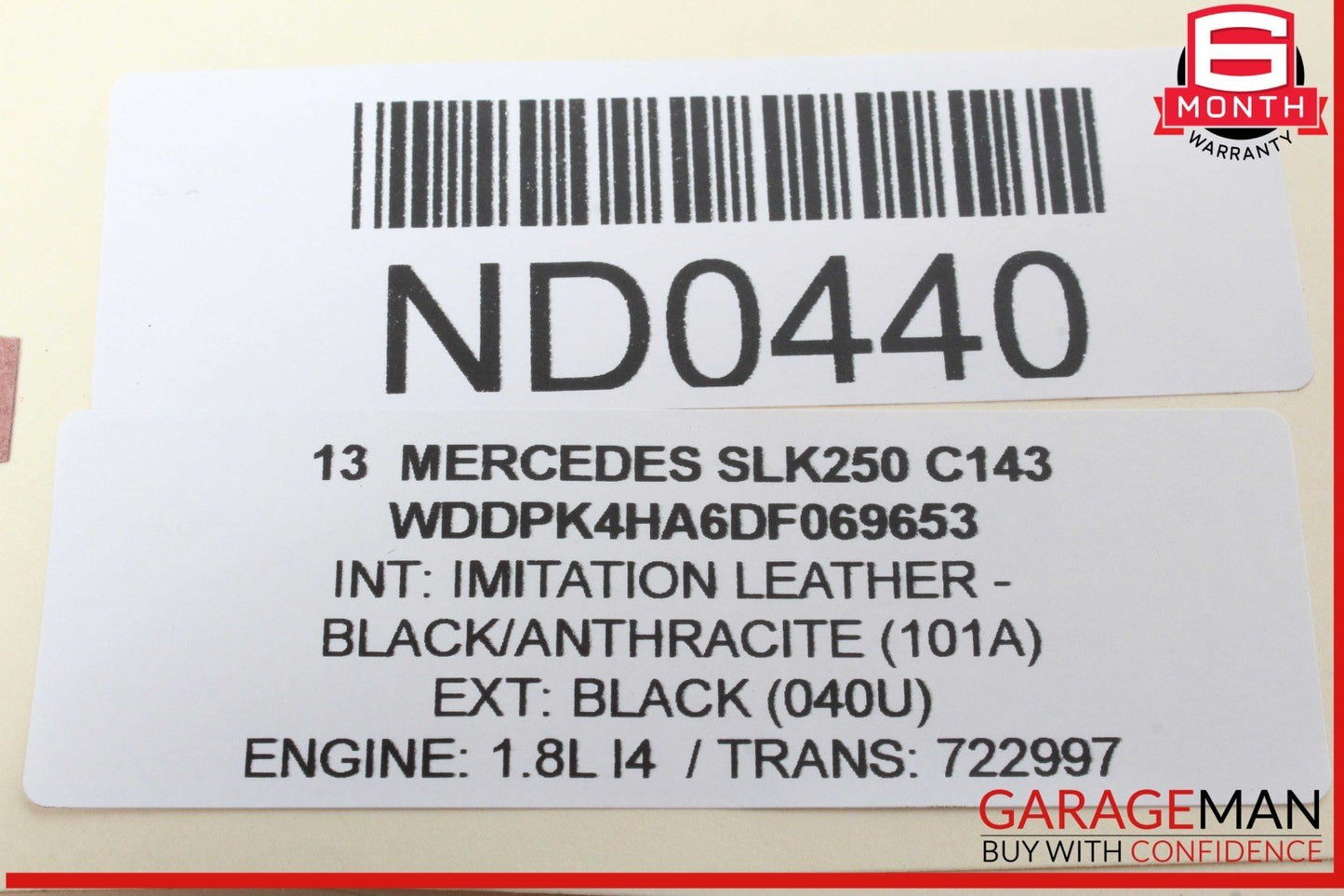 12-20 Mercedes R172 SLK250 SLK350 Rear Right Passenger Side Upper Control Arm