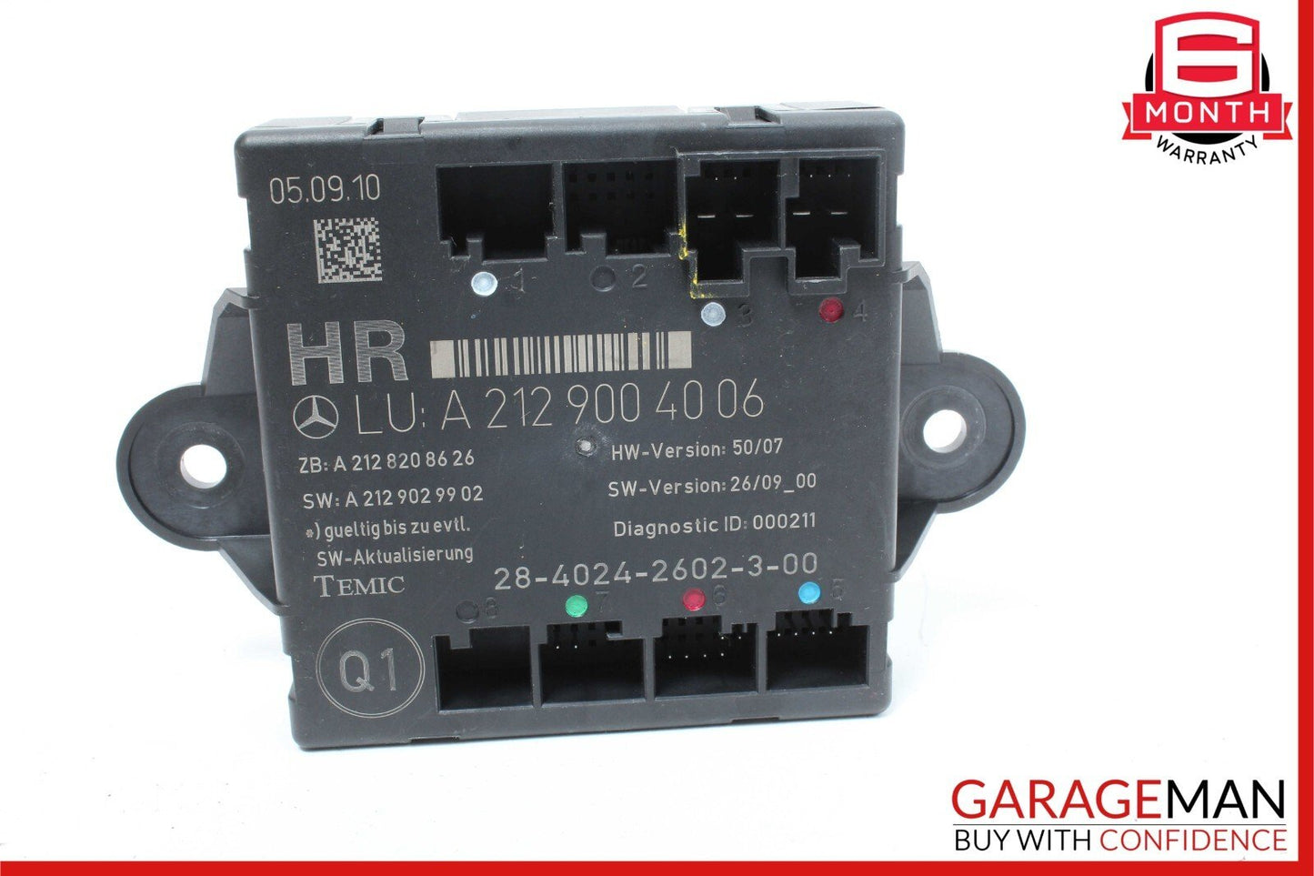 08-14 Mercedes W212 E350 C300 Rear Right Passenger Side Door Control Module OEM