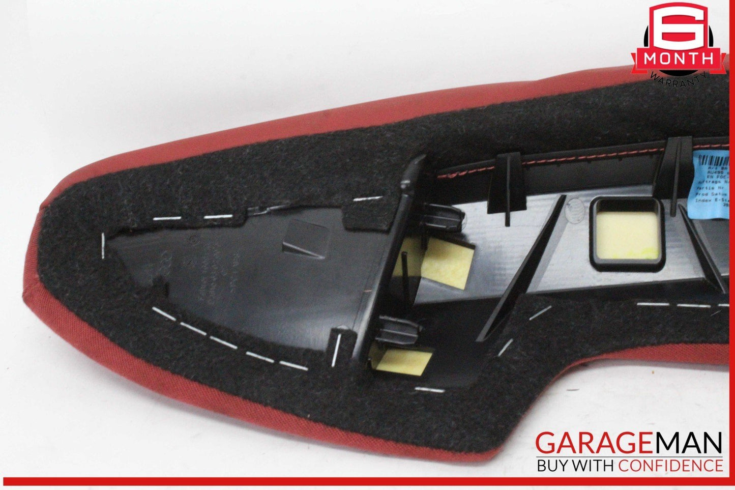 18-24 Audi S5 A5 Rear Left and Rear Right Side Seat Bolster Trim Panel Red OEM