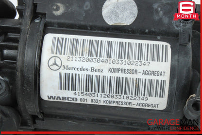 00-11 Mercedes W211 E320 4MATIC Air Airmatic Suspension Compressor Pump OEM