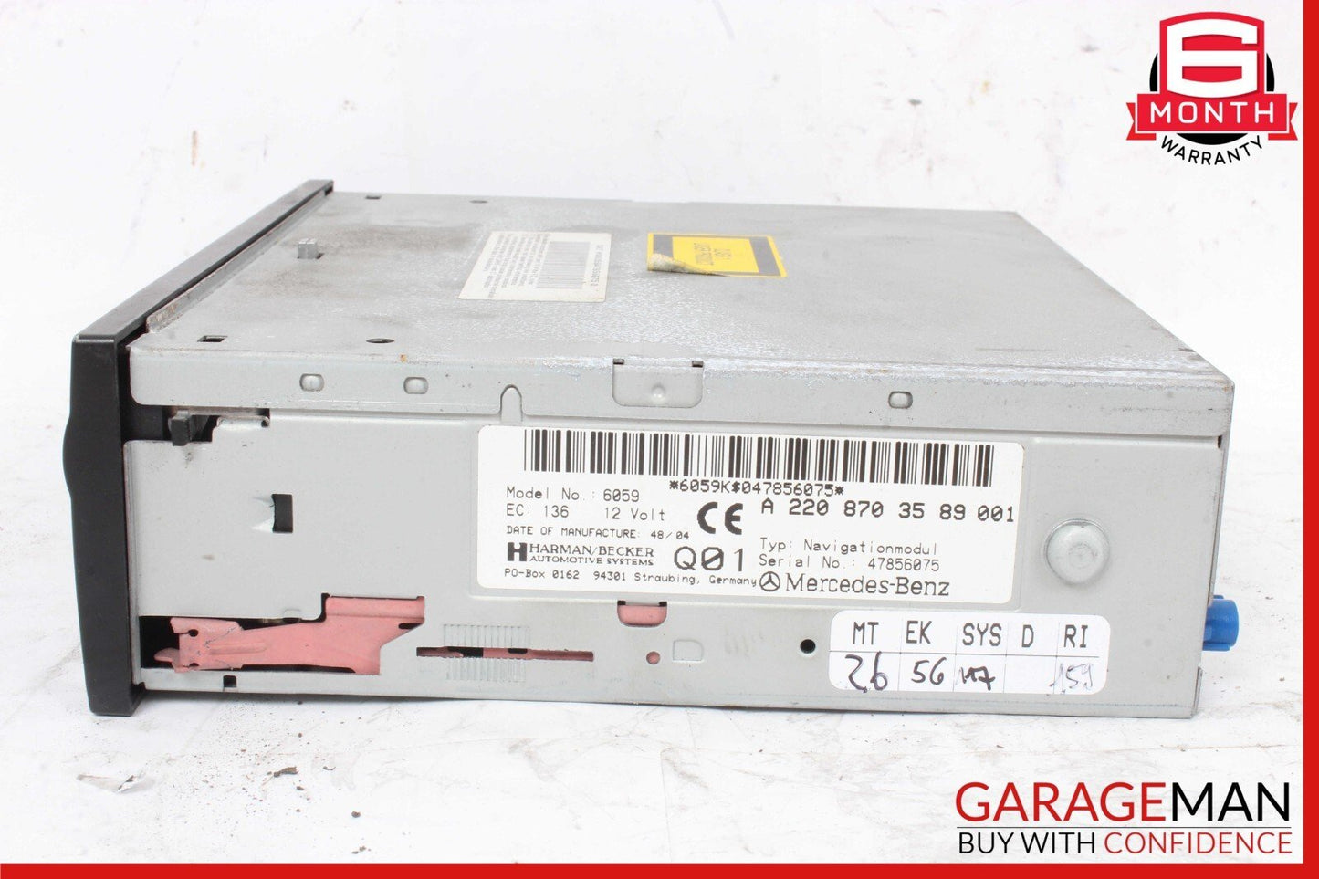 03-08 Mercedes W230 SL500 CL55 AMG Car Navigation DVD CD Player GPS Harman OEM