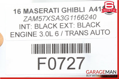 14-17 Maserati Ghibli Rear Right & Left Side Door Sound Audio Speaker Set OEM