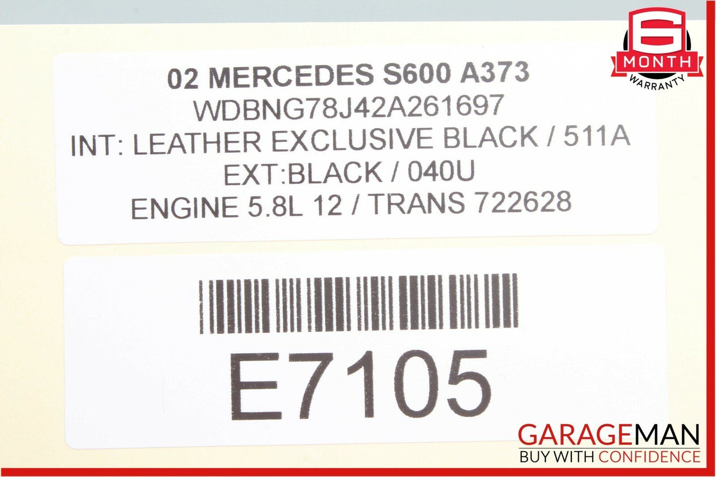00-02 Mercedes W220 S600 S430 Anti Theft Alarm Signal Control Module Unit OEM