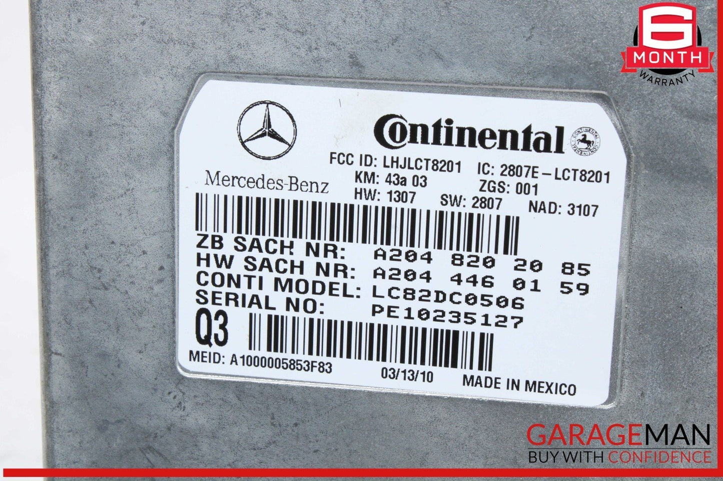 Mercedes W212 E350 Voice Communication Control Module 2048202085 OEM