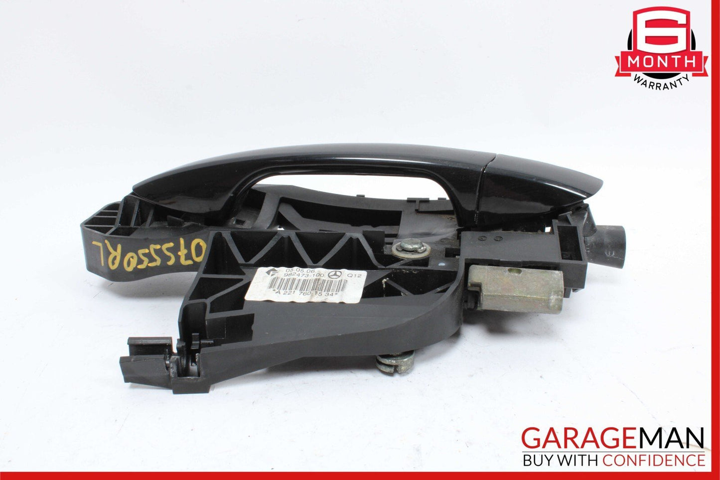 07-13 Mercedes W221 S550 S63 AMG Rear Left Side Exterior Door Handle Black