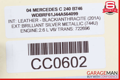 01-07 Mercedes W203 C240 C230 C320 Rear Left Side Door Computer Control Module