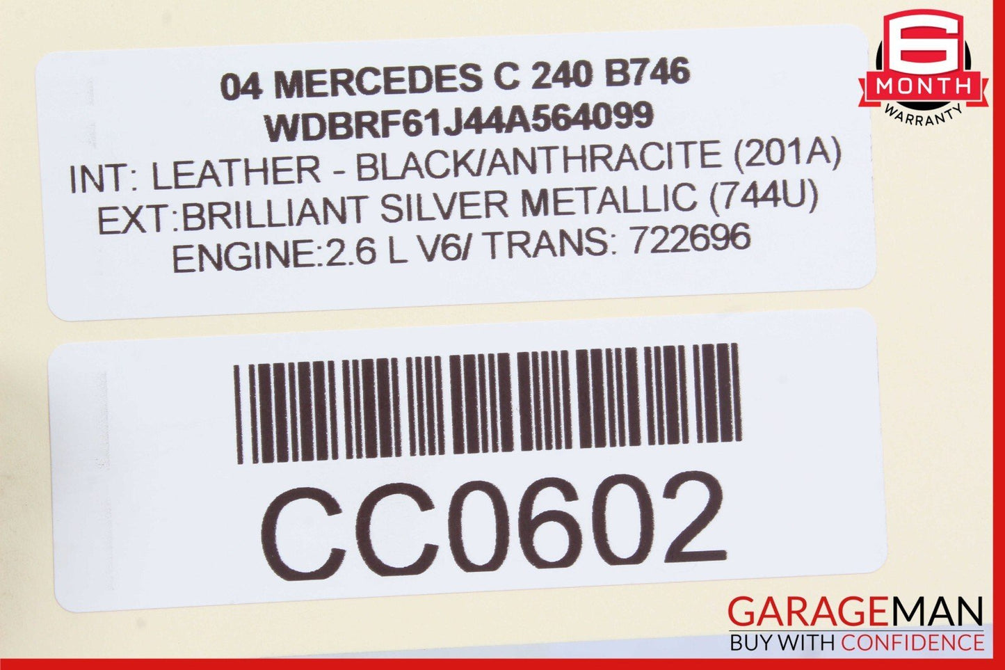 01-07 Mercedes W203 C240 C230 C320 Rear Left Side Door Computer Control Module