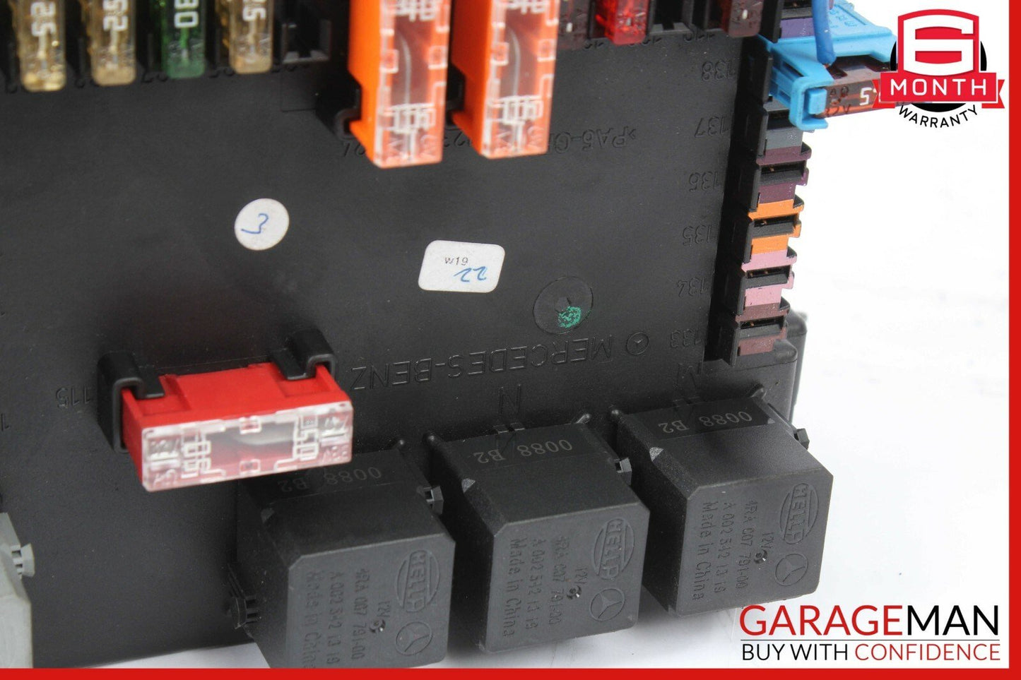 07-13 Mercedes W221 S550 CL550 Rear Trunk Fuse Box Relay Block 2215402550 OEM