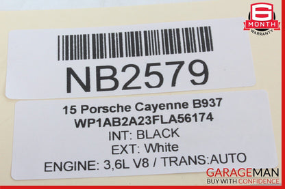 11-18 Porsche Cayenne 958 Rear Right Side Door Window Regulator Motor Unit OEM