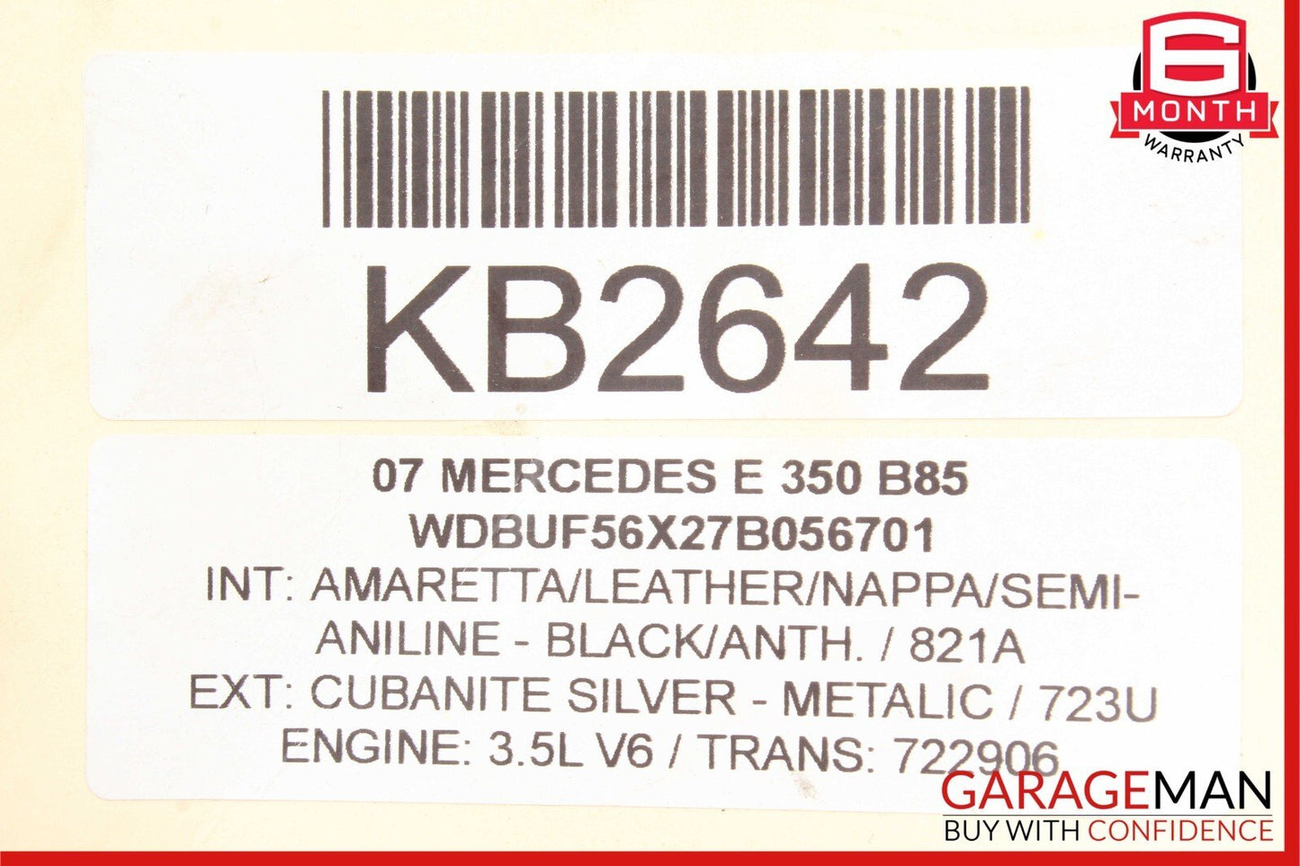 03-09 Mercedes W211 E350 E320 E63 AMG Front Left Driver Side Door Control Module