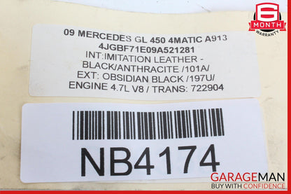 06-13 Mercedes X164 GL450 4MATIC Window Regulator Motor Front Right Side OEM