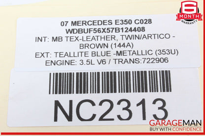 06-11 Mercedes W211 E350 E500 Power Brake Booster Master Cylinder Reservoir OEM