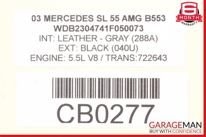 03-06 Mercedes R230 SL55 AMG AC A/C Air Cooler Conditioning Compressor Pump OEM