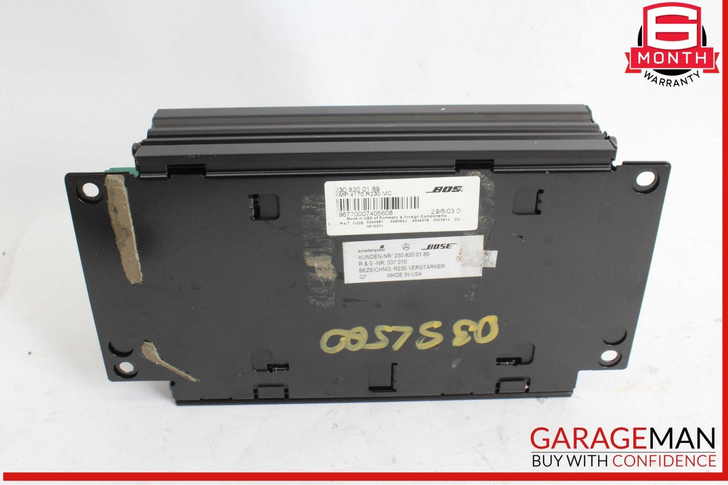 03-04 Mercedes R230 SL500 SL600 SL55 AMG Amplifier Amp Bose Audio Sound OEM