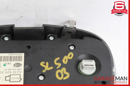 03-04 Mercedes R230 SL500 SL55 AMG Front Top Upper Overhead Dome Light Lamp Grey