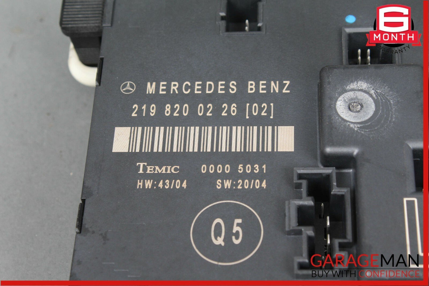 06-11 Mercedes W219 CLS55 Rear Left Door Control Module 2198200226 OEM