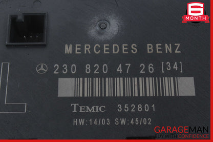 03-12 Mercedes R230 SL500 SL550 SL55 AMG Door Control Module Left Side OEM