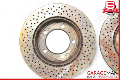 06-12 Porsche Cayman 987 Front & Rear Drilled Slotted Disc Brake Rotor Set of 4