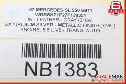 07-12 Mercedes R230 SL550 SL55 ABC Front Left Hydraulic Suspension Line Hose OEM
