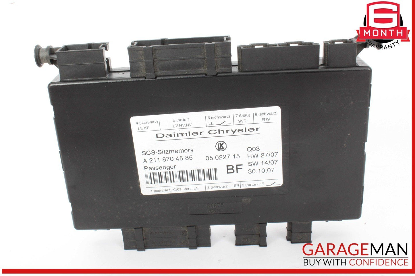 03-12 Mercedes W211 E350 CLS550 ML350 Front Right Seat Control Module OEM