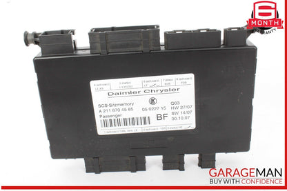 03-12 Mercedes W211 E350 CLS550 ML350 Front Right Seat Control Module OEM