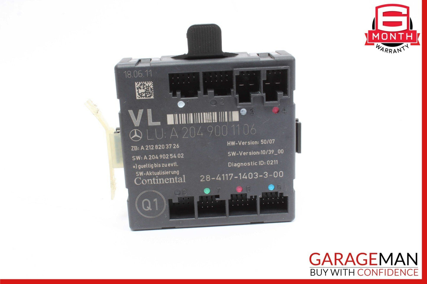 08-18 Mercedes W204 C250 C300 E400 E350 Front Left Side Door Control Module OEM