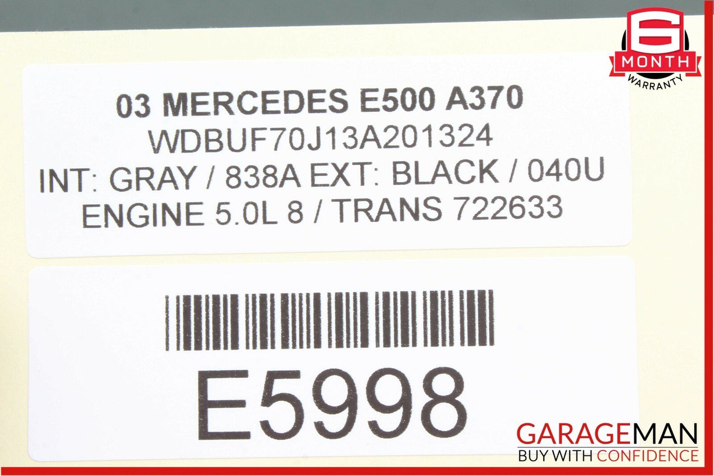 03-06 Mercedes W211 E500 E350 Front Right Passenger Side Door Control Module OEM