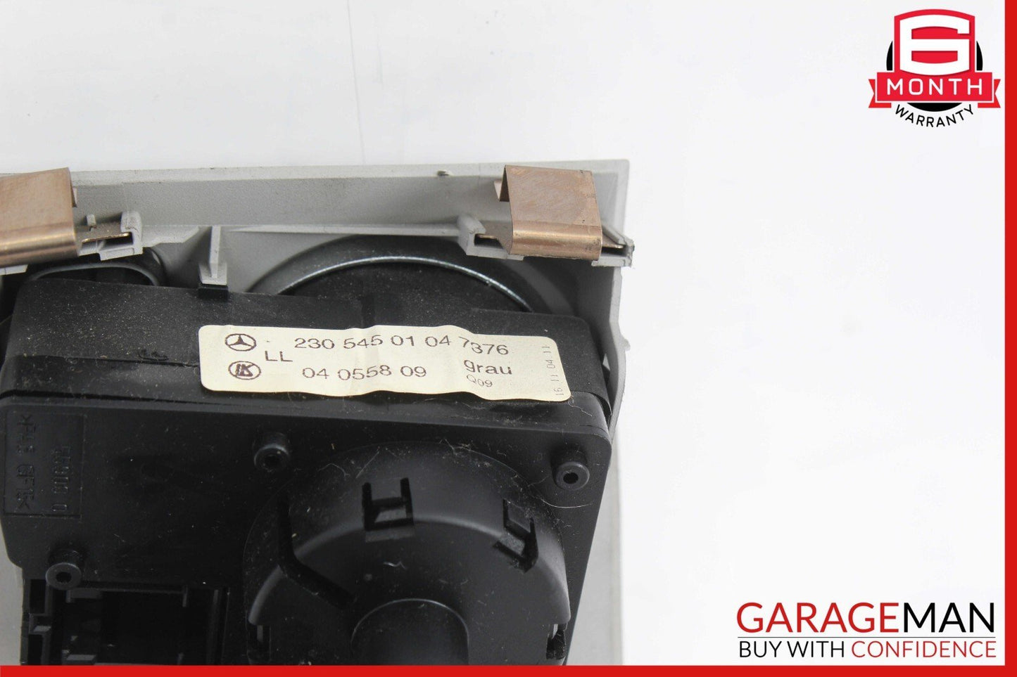03-12 Mercedes R230 SL500 SL550 SL55 AMG Headlight Control Switch Assembly Grey