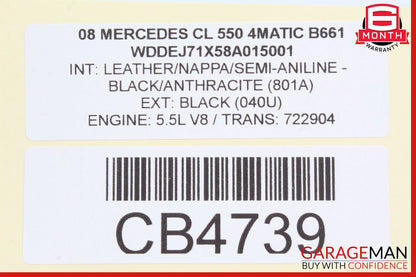 07-14 Mercedes W216 CL550 CL600 Front Right Seat Control Module 2168209426 OEM