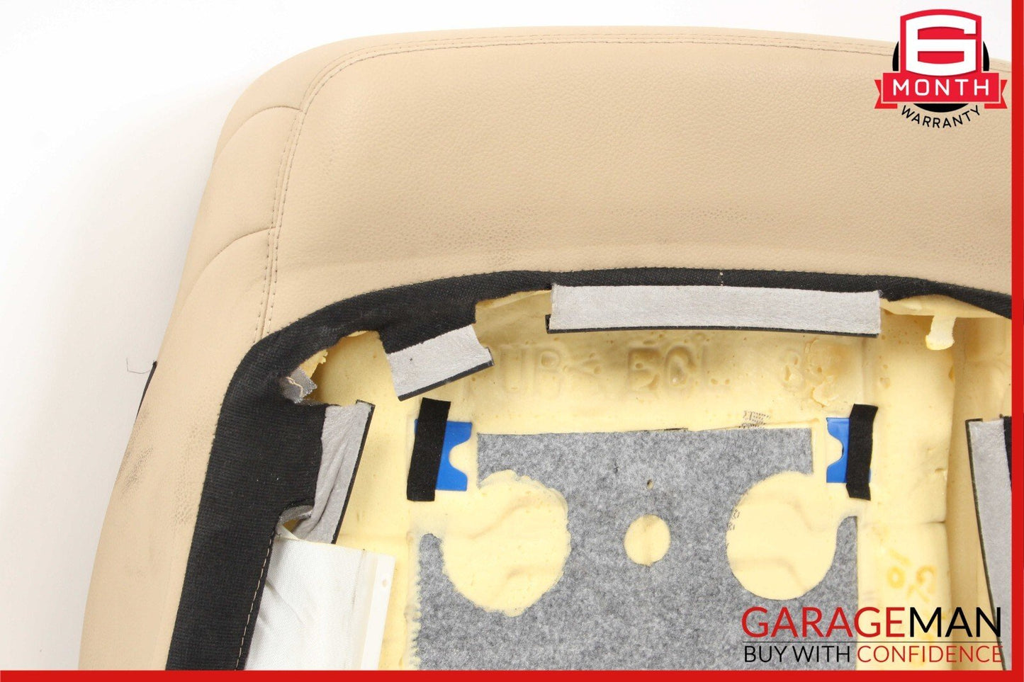 07-12 Mercedes GL450 Front Left Driver Side Top Upper Seat Cushion Cover Brown