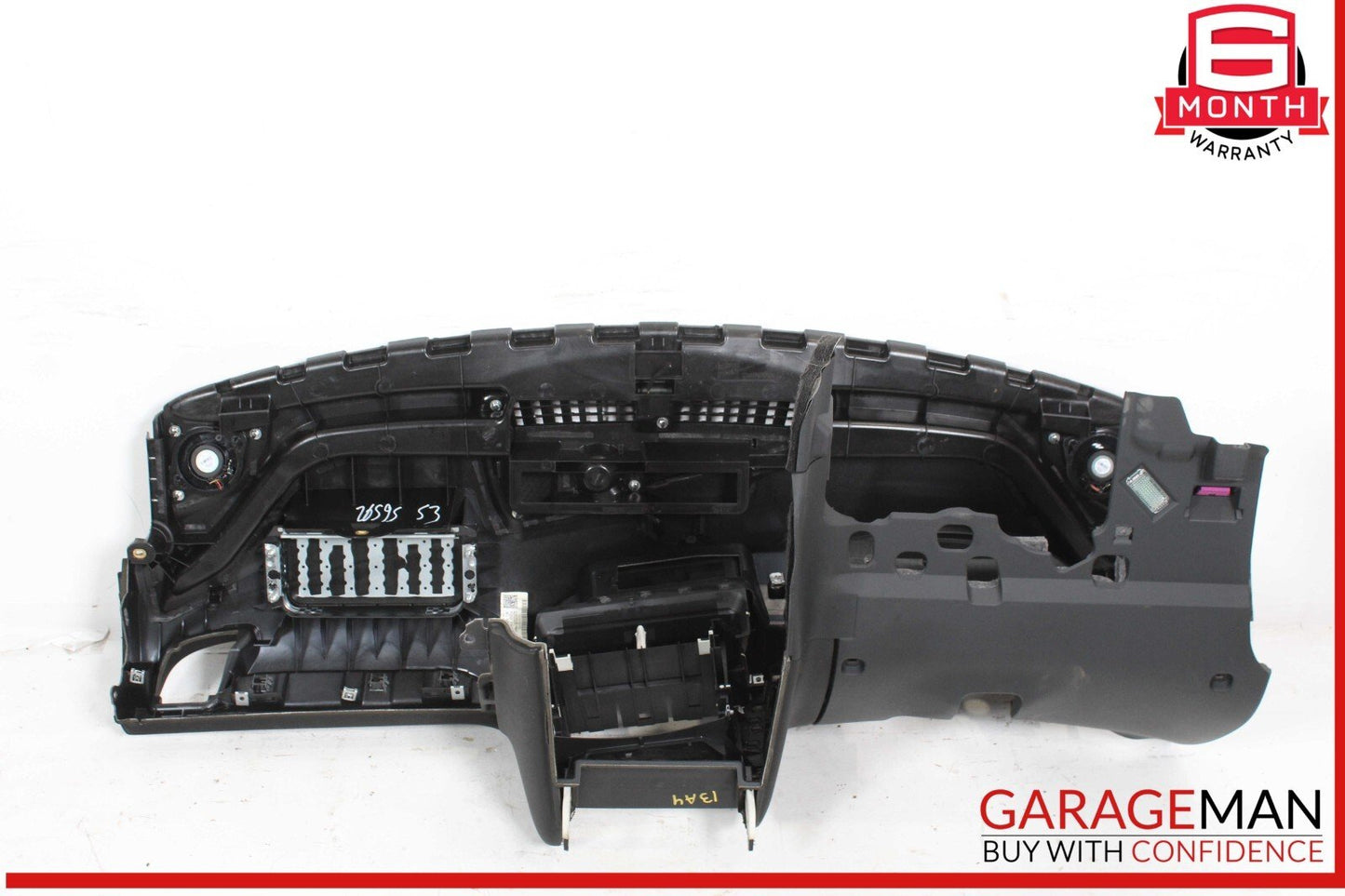 09-16 Audi A4 S4 Front Dash Dashboard Panel Cover Trim Vent Assembly Black OEM