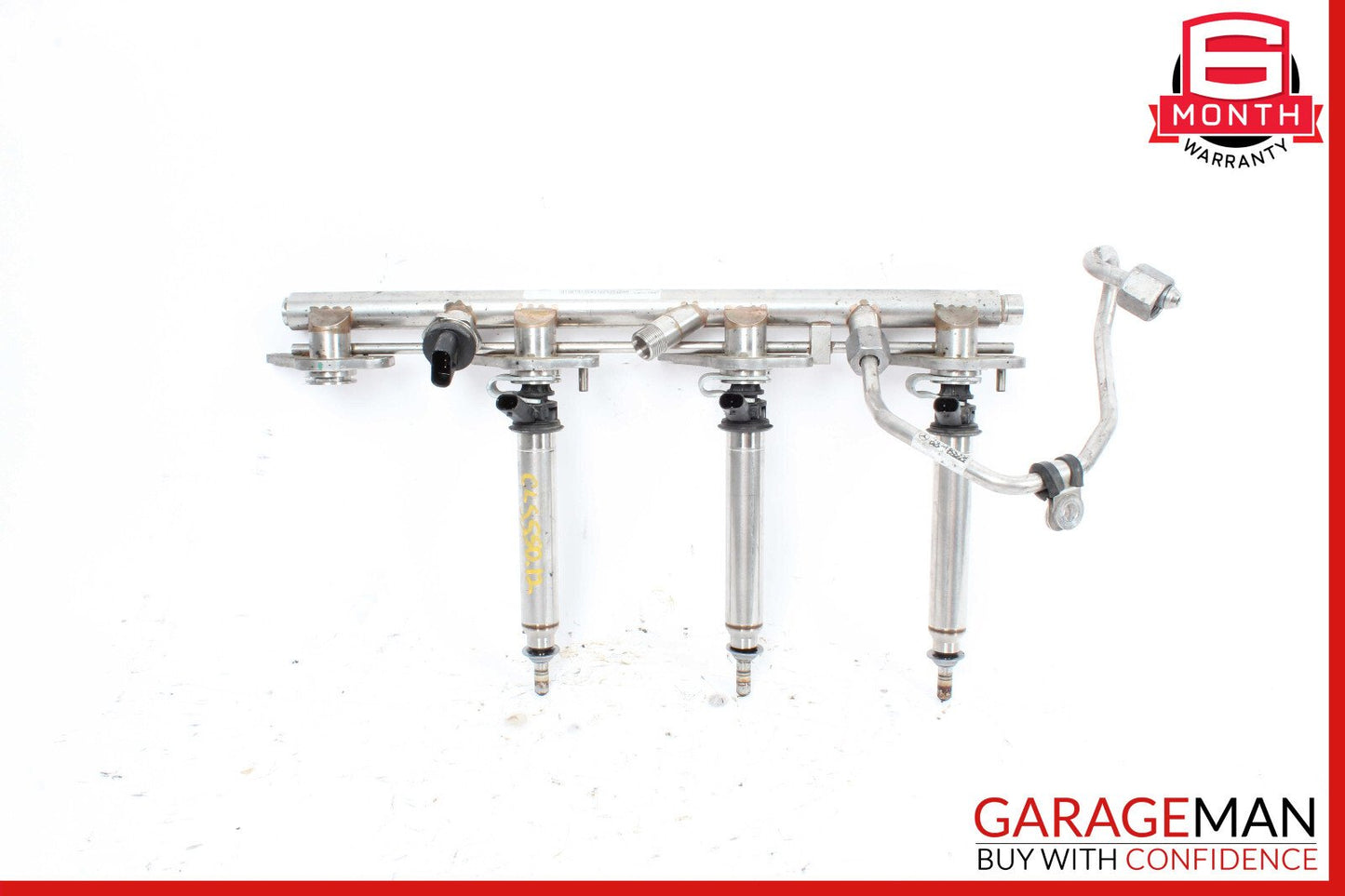 11-19 Mercedes W218 CLS550 E550 Right Fuel Injection Rail Line w/ Injectors OEM