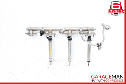 11-19 Mercedes W218 CLS550 E550 Right Fuel Injection Rail Line w/ Injectors OEM