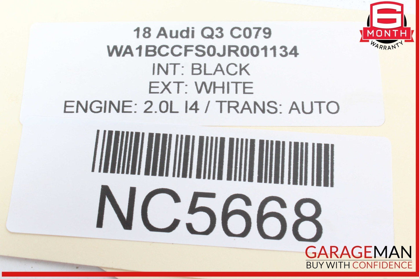 15-18 Audi Q3 Quattro Power Brake Booster Master Cylinder 5N1614105M OEM