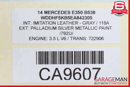 08-18 Mercedes C350 SLK250 CLS550 C250 E400 Front Left Door Controller Module