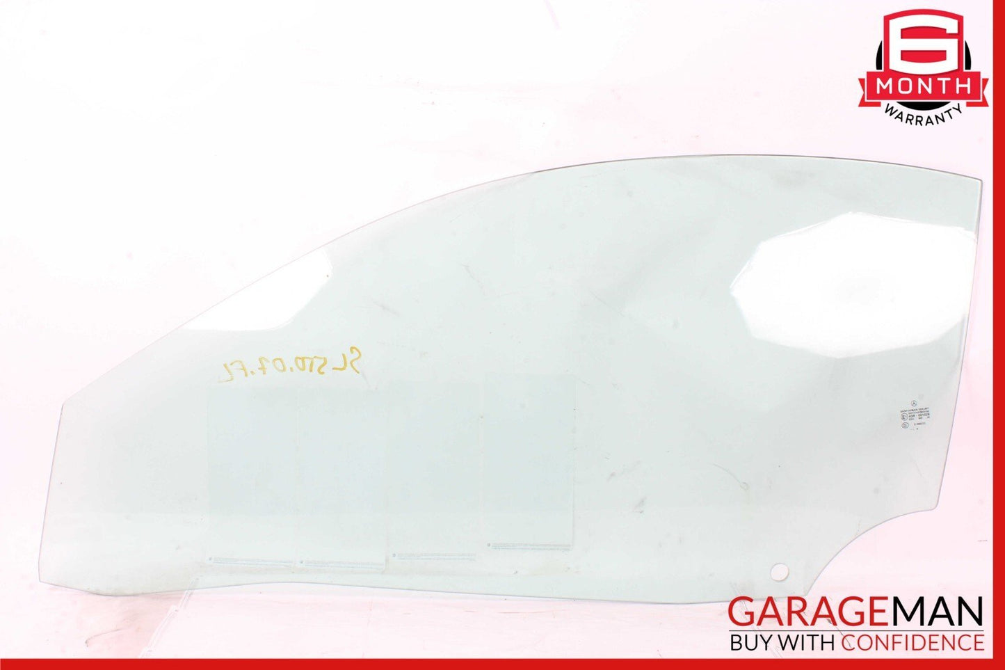 03-12 Mercedes R230 SL550 SL55 AMG Front Left Side Door Window Glass Clear